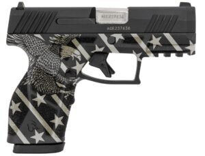 GX2 9mm 3.38" Blk/Eagle Engraved Grip  (2) 10rd
