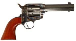 Taylors & Company 556101 1873 Cattleman Drifter 45 Colt (LC) Caliber with 4.75" Blued Finish Barrel, 6rd Capacity Blued Finish Cylinder, Color Case Hardened Finish Steel Frame & Walnut Grip
