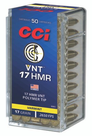 CCI 959CC VNT Rimfire 17HMR 17gr Varmint Tipped 50 Per Box/40 Case