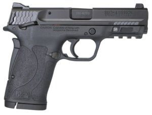 Smith & Wesson 11663 M&P Shield EZ Micro-Compact Frame 380 ACP 8+1, 3.67" Black Armornite Steel Barrel & Serrated Slide, Matte Black Polymer Frame w/Picatinny Rail, Thumb/Grip Safety, Ambidextrous