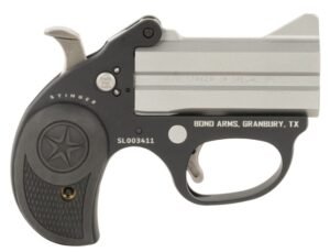 Stinger 38 Spl 3" SS/Blk 2 Grips 2-rd