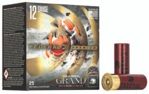 Federal GMT11775 Premium Gold Medal Paper 12Gauge 2.75" 1 1/8oz 7.5Shot 25 Per Box/10 Case