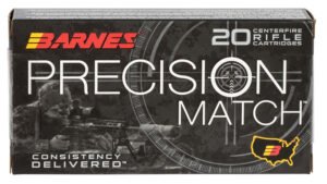 Barnes Bullets 30814 Precision Match  6mmCreedmoor 112gr Open Tip Match Boat Tail 20 Per Box/10 Case