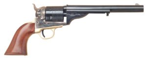 Cimarron CA914 1872 Open Top Navy 38 Long Colt 38 Special 6 Shot 7.50" Blued Steel Barrel, Blued Cylinder, Color Case Hardened Steel Frame, Walnut Grip, Exposed Hammer