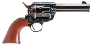 Cimarron PP410MALO El Malo Pre-War 1896-1940 45 Colt (LC) 6 Shot, 4.75" Blued  Octagon Steel Barrel, Blued Cylinder, Color Case Hardened Steel Frame, Walnut Grip, Exposed Hammer