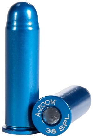 A-Zoom 16318 Revolver Blue Snap Caps 38Special 12Pack