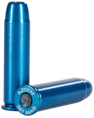 A-Zoom 16319 Revolver Blue Snap Caps 357Mag 12Pack
