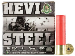 HEVI-Shot HS62804 HEVI-Steel  28Gauge 2.75" 5/8oz 4Shot 25 Per Box/10 Case