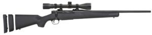 Mossberg 28027 Patriot Super Bantam 6.5 Creedmoor Caliber with 5+1 Capacity, 20" Fluted Barrel, Blued Metal Finish & Black Synthetic Stock Right Hand (Youth) Includes 3-9x40mm Scope