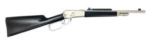 Taylors & Company 220097 1892 Alaskan Take-Down 44 Rem Mag Caliber with 5+1 Capacity, 16.50" Barrel, Matte Chrome Metal Finish & SoftTouch Black Synthetic Stock Right Hand (Full Size)