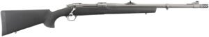 Ruger 57102 Hawkeye Alaskan Full Size 300 Win Mag 3+1 20" Matte Stainless Steel Threaded Barrel, Integral Scope Mounts Stainless Steel Receiver, Black Hogue OverMolded Synthetic Stock
