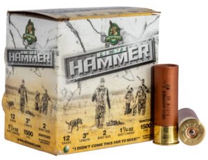 HEVI-Shot HS28002 HEVI-Hammer  12Gauge 3" 1 1/4oz 2Shot 25 Per Box/10 Case