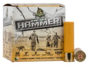 HEVI-Shot HS29002 HEVI-Hammer  20Gauge 3" 1oz 2Shot 25 Per Box/10 Case