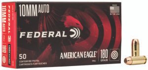 Federal AE10A American Eagle Handgun 10mmAuto 180gr Full Metal Jacket 50 Per Box/20 Case