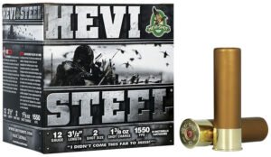 HEVI-Shot HS65002 HEVI-Steel  12Gauge 3.50" 1 3/8oz 2Shot 25 Per Box/10 Case