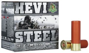 HEVI-Shot HS60088 HEVI-Steel  12Gauge 3" 1 1/4oz BBShot 25 Per Box/10 Case