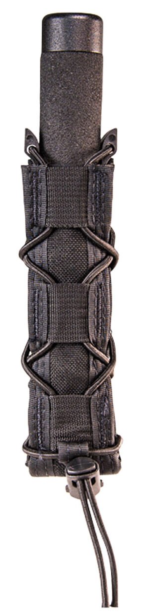 High Speed Gear 11EX00BK TACO Extended Mag Pouch Single Black Nylon MOLLE Belts 2" Wide Compatible w/ Pistol