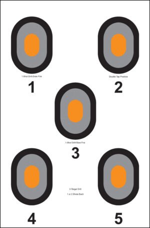 Action Target 530OC100 Bullseye  Bullseye Paper 23" x 35" Multi-Color 100 Per Box