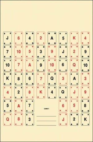 Action Target CARD1100 Entertainment  52 Playing Cards Paper 22.50" x 24" Multi-Color 100 Per Box