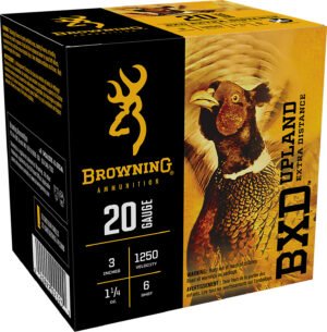 Browning Ammo B193512036 BXD Upland 20Gauge 3" 1 1/4oz 6Shot 25 Per Box/10 Case