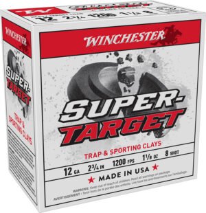 Winchester Ammo TRGT12M8 Super-Target Heavy 12Gauge 2.75" 1 1/8oz 8Shot 25 Per Box/10 Case