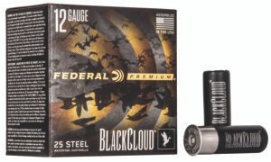 Federal PWBX1473 Black Cloud FS 12Gauge 2.75" 1 1/8oz 3Shot 25 Per Box/10 Case