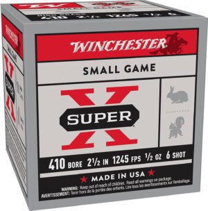 Winchester Ammo X416 Super X Heavy Game Load 410Gauge 2.50" 1/2oz 6Shot 25 Per Box/10 Case