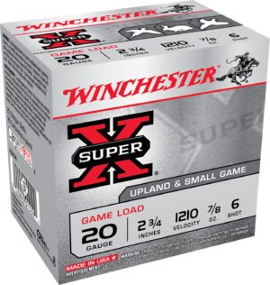 Winchester Ammo XU206 Super X Game Load 20Gauge 2.75" 7/8oz 6Shot 25 Per Box/10 Case