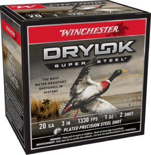 Winchester Ammo XSM2032 Drylok Super Steel Magnum 20Gauge 3" 1oz 2Shot 25 Per Box/10 Case