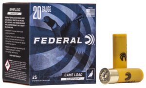 Federal H2045 Game-Shok High Brass 20Gauge 2.75" 1oz 5Shot 25 Per Box/10 Case