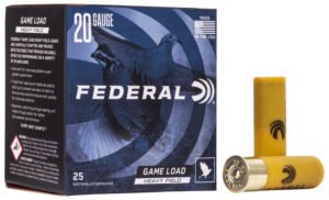 Federal H2028 Game-Shok Heavy Field 20Gauge 2.75" 1oz 8Shot 25 Per Box/10 Case