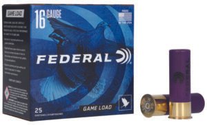 Federal H1606 Game-Shok Upland 16Gauge 2.75" 1oz 6Shot 25 Per Box/10 Case