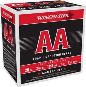 Winchester Ammo AAH207 AA Heavy 20Gauge 2.75" 1oz 7.5Shot 25 Per Box/10 Case