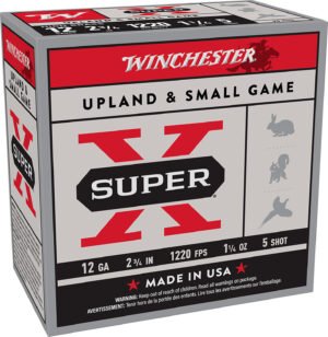 Winchester Ammo X12P5 Super X Game Load High Brass 12Gauge 2.75" 1 1/4oz 5Shot 25 Per Box/10 Case *Pheasant
