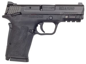 Smith & Wesson 12436 M&P Shield EZ M2.0 Compact Slim 9mm Luger 8+1 3.67" Black Armornite Barrel & Serrated Slide, Matte Black Polymer Frame w/Picatinny Rail Black Polymer Grips Right Hand