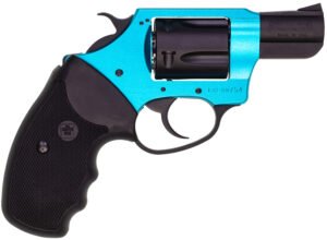 Charter Arms 53864 Undercover Lite Santa Fe Sky Small 38 Special, 5 Shot 2" Black Stainless Steel Barrel & Cylinder, Turquoise Aluminum Frame w/Black Finger Grooved Rubber Grip, Exposed Hammer