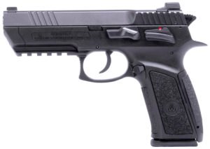 IWI US J941PSL910-II Jericho 941 Enhanced 9mm Luger Caliber with 3.80" Barrel, 10+1 Capacity, Overall Black Finish, Picatinny Rail Frame, Serrated Steel Slide & Polymer Grip