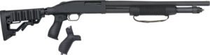 Mossberg 50691 590 Tactical 12 Gauge 6+1 3" 18.50" Cylinder Bore Barrel, Matte Blued Metal Finish, Dual Extractors, FLEX Component 6 Position Stock w/FLEX Pistol Grip & Recoil Pad