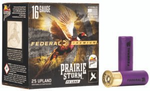 Federal PFX164FS5 Premium Prairie Storm FS 16Gauge 2.75" 1 1/8oz 5Shot 25 Per Box/10 Case