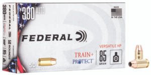 Federal TP380VHP1 Train + Protect  380ACP 85gr Versatile Hollow Point 50 Per Box/10 Case