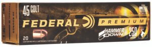 Federal LG45C1 Premium HammerDown 45Colt 250gr Bonded Hollow Point 20 Per Box/10 Case