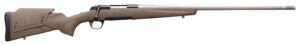Browning 035513297 X-Bolt Western Hunter 300 PRC 3+1 26" MB Matte Blued Spider Webbed Flat Dark Earth Cerakote Hard Core Fiber-Fusion with Adjustable Comb Stock Right Hand (Full Size)