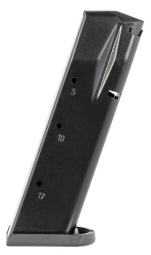 Mec-Gar MGWIT9SFAFC Standard  17rd 9mm Luger Fits Tanfoglio Witness Small Frame Blued w/Anti-Friction Coating Carbon Steel