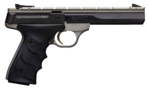 Browning 051564490 Buck Mark Contour 22 LR 10+1 5.50" Contoured Barrel, Matte Black Optic Ready/Serrated Steel Slide, Gray Anodized Aluminum Frame, Black Ultragrip RX Grips