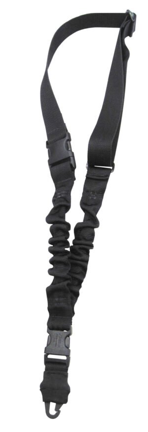 Tacshield T6010BK Shock Sling Black Webbing Single-Point Rifle/Shotgun