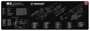 TekMat TEKR36SKS SKS Cleaning Mat Black/White Rubber 12"x36" SKS Parts Diagram