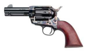 Pietta HF357CHS312NM 1873 Great Western II Posse 357 Mag 6rd 3.50" Blued Steel Barrel & Cylinder, Color Case Hardened Steel Frame, Walnut Grip, Exposed Hammer