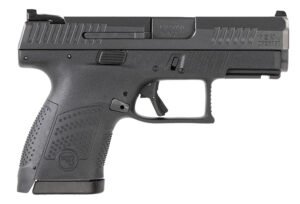 CZ-USA 01560 P-10 S 9mm Luger 3.50" 10+1 Overall Black Finish with Inside Railed Steel Slide, Interchangeable Backstrap Grip, Reversible Mag Release & Picatinny Rail