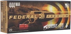 Federal LG444M1 Premium HammerDown 444Marlin 270gr Bonded Hollow Point 20 Per Box/10 Case