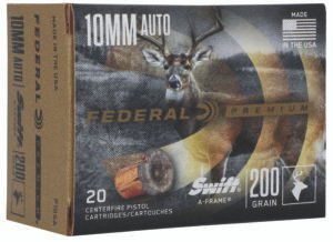 Federal P10SA Premium  10mmAuto 200gr Swift A Frame 20 Per Box/10 Case